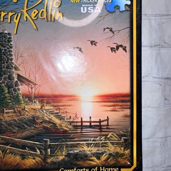 NOS 2012 Terry Redlin Comforts of Home 1000 Piece White Mountain Puzzles SEALED - Picture 6 of 6